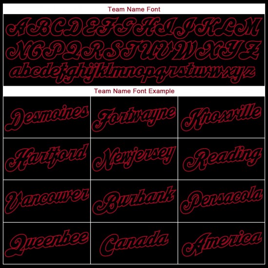 Custom Stitched Black Black-Red Sports Pullover Sweatshirt Hoodie