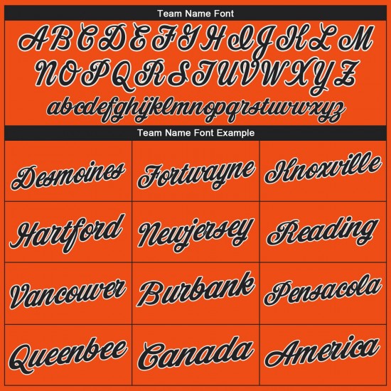 Custom Orange Black-White Performance T-Shirt