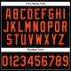 Custom Black Orange Performance T-Shirt