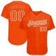 Custom Orange Orange-Gray Authentic Baseball Jersey