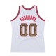 Custom White Camo-Red Authentic Throwback Basketball Jersey