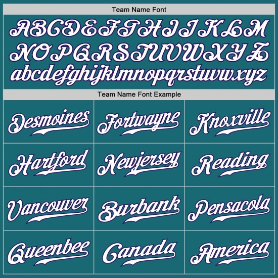 Custom Aqua Purple-White Authentic Baseball Jersey