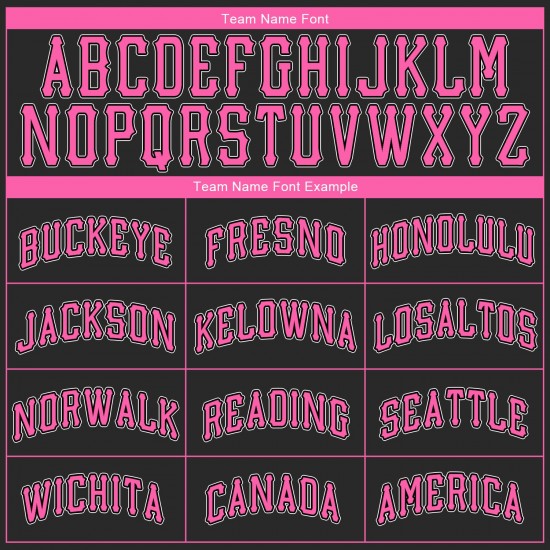 Custom Black Pink-White Authentic Baseball Jersey