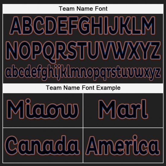 Custom Black Powder Blue-Orange Baseball Jersey