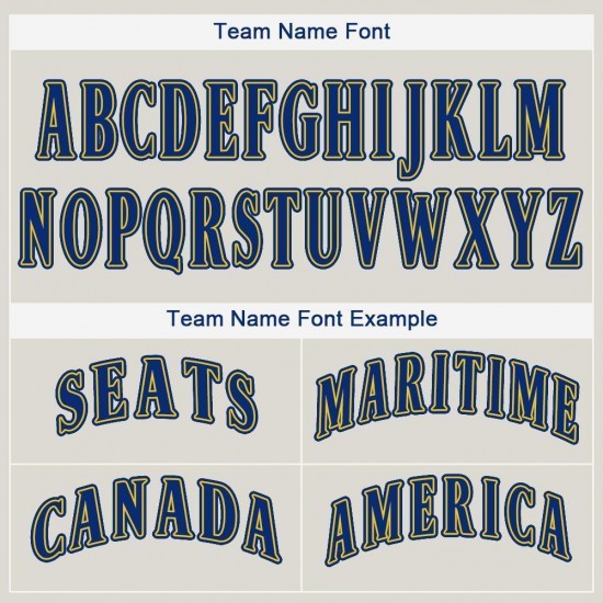 Custom Cream Royal-Gold Baseball Jersey