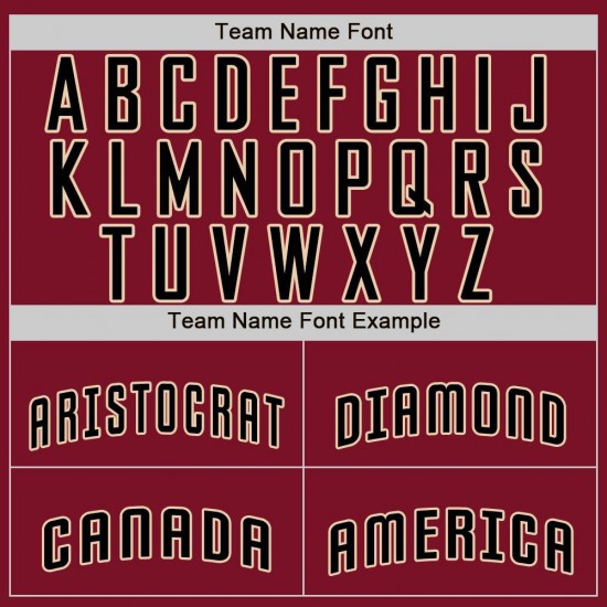 Custom Crimson Black-Khaki Baseball Jersey