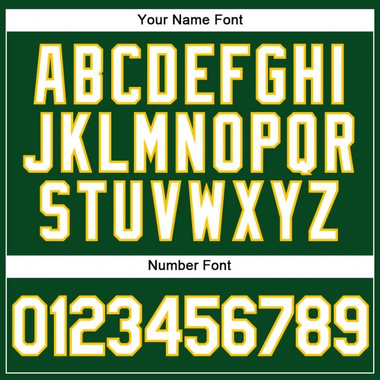 Custom Green White Strip White-Gold Authentic Baseball Jersey