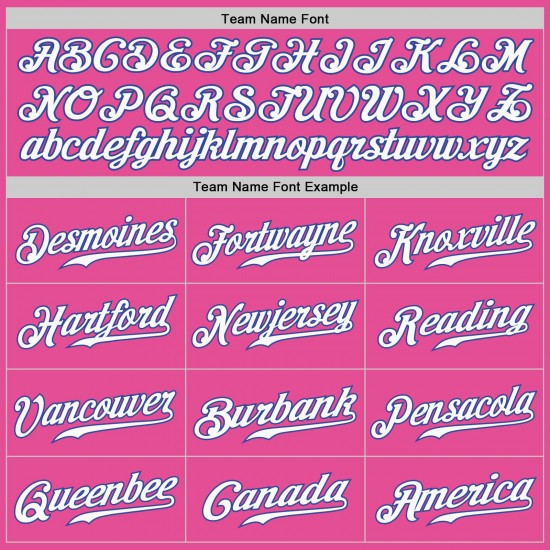 Custom Pink Royal-Light Blue Authentic Split Fashion Baseball Jersey