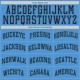 Custom Powder Blue Navy-Aqua Authentic Baseball Jersey