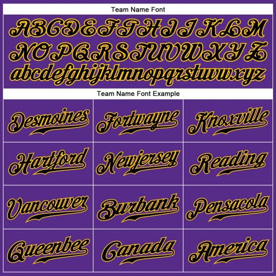 Custom Purple Black Strip-Gold Authentic Baseball Jersey
