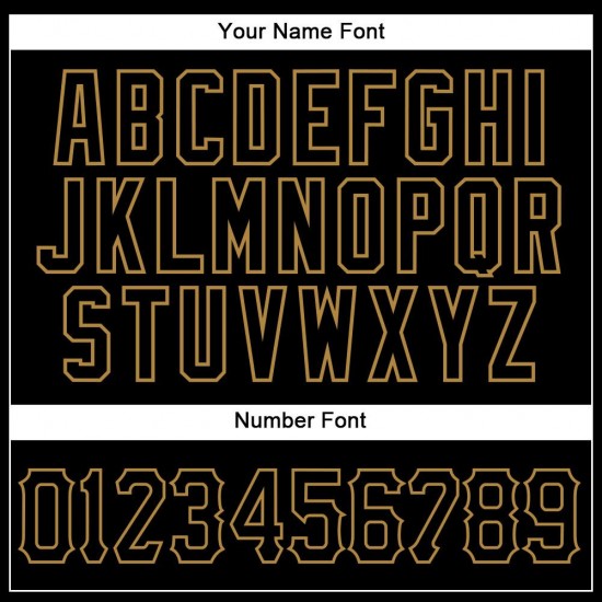 Custom Black Old Gold Strip Black Authentic Baseball Jersey