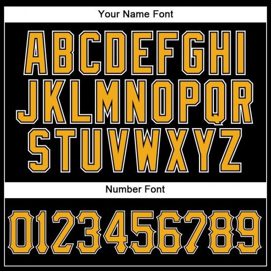 Custom Black Gold Strip Gold-White Authentic Baseball Jersey