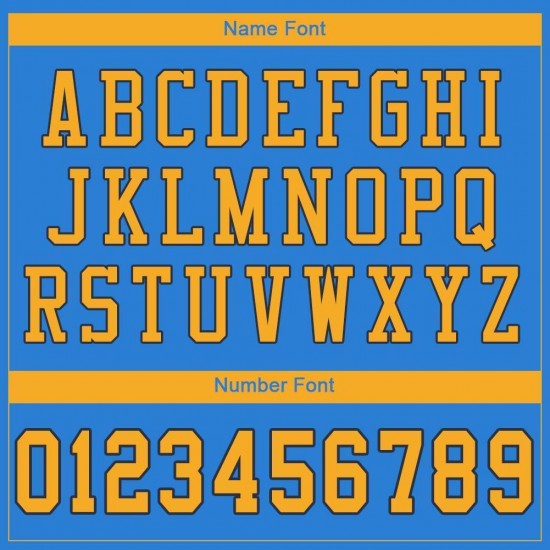 Custom Powder Blue Gold-Navy Mesh Authentic Football Jersey