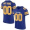 Custom Royal Gold-White Mesh Authentic Football Jersey