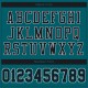 Custom Teal Black-White Mesh Authentic Football Jersey
