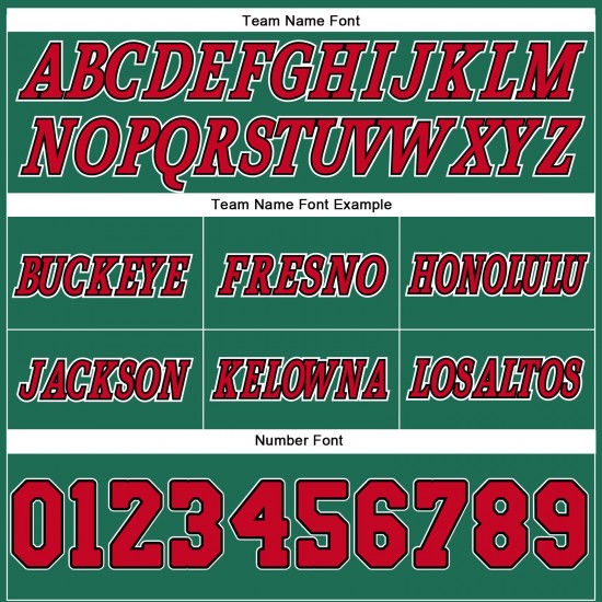 Custom Kelly Green Red-Black Authentic Throwback Basketball Shorts