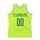 Custom Neon Green Kelly Green-White Authentic Throwback Basketball Jersey