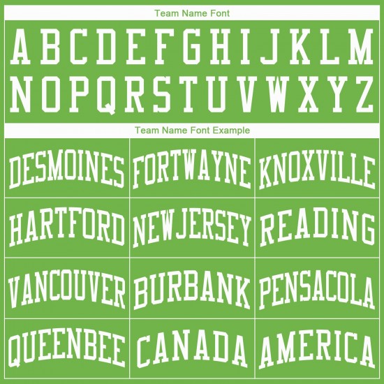 Custom Neon Green White Round Neck Basketball Jersey