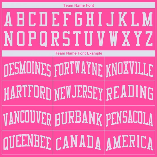 Custom Pink White Round Neck Basketball Jersey