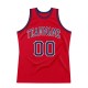 Custom Red Navy-White Authentic Throwback Basketball Jersey