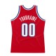 Custom Red White-Royal Authentic Throwback Basketball Jersey