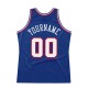 Custom Royal White-Red Authentic Throwback Basketball Jersey