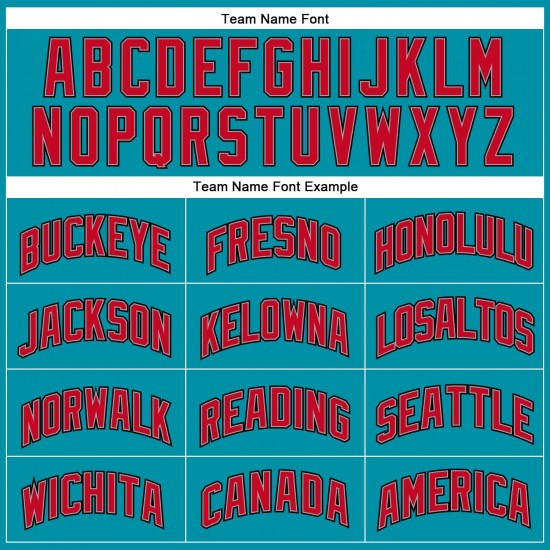 Custom Teal Red-Black Authentic Throwback Basketball Jersey