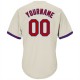 Custom Cream Red-Royal Authentic Throwback Rib-Knit Baseball Jersey Shirt