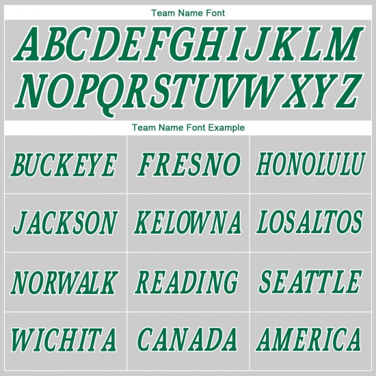 Custom Gray Kelly Green-White Authentic Throwback Rib-Knit Baseball Jersey Shirt