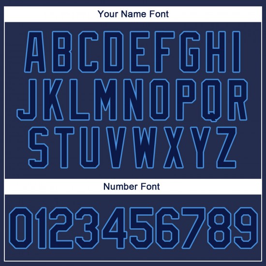 Custom Navy Navy-Powder Blue Authentic Throwback Rib-Knit Baseball Jersey Shirt