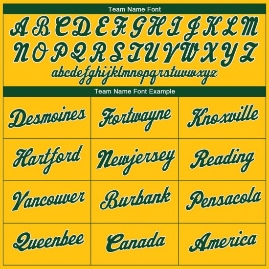 Custom Gold Green-White Performance T-Shirt