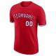 Custom Red White-Royal Performance T-Shirt