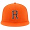 Custom Orange Brown-White Stitched Adjustable Snapback Hat