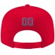 Custom Red Navy-White Stitched Adjustable Snapback Hat