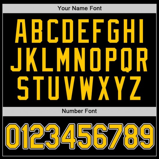 Custom Black Gold-White Authentic Baseball Jersey