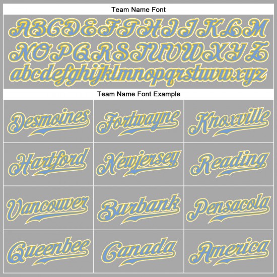 Custom Gray Gold-Light Blue Authentic Baseball Jersey