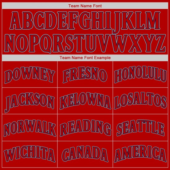 Custom Red Red-Navy Authentic Baseball Jersey