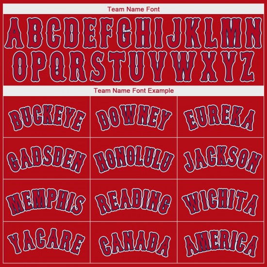 Custom Red Red-Navy Authentic Baseball Jersey