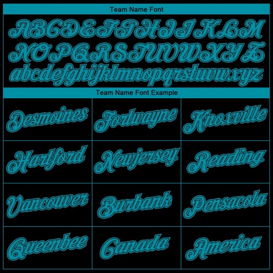 Custom Black Teal Authentic Throwback Basketball Jersey