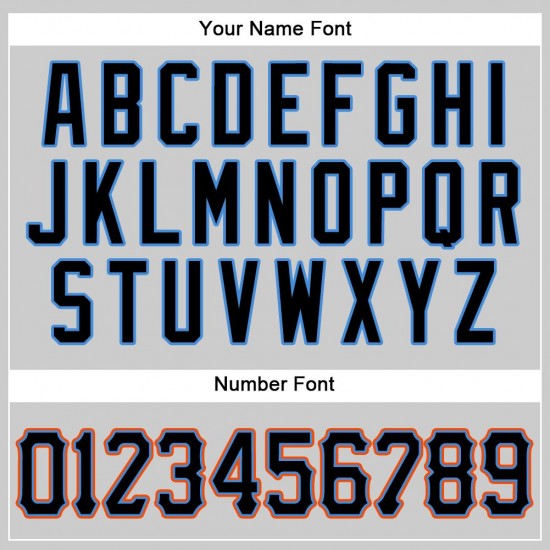 Custom Gray Black-Powder Blue Authentic Baseball Jersey